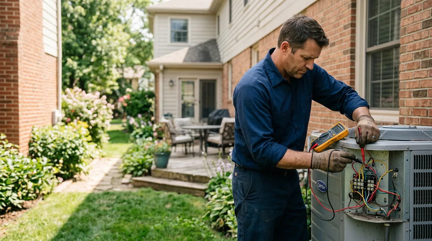 HVAC technician working near Kutztown, PA